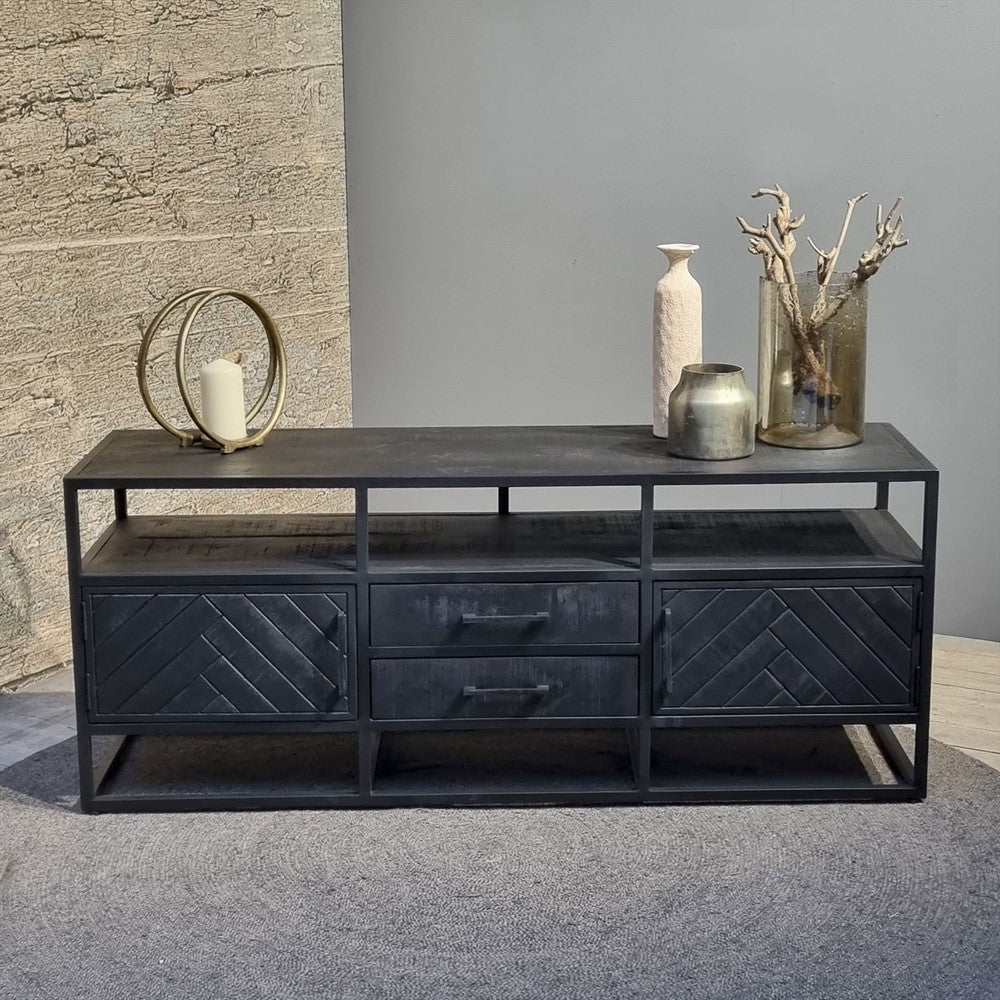 Tv-Meubel Jax Zwart 150