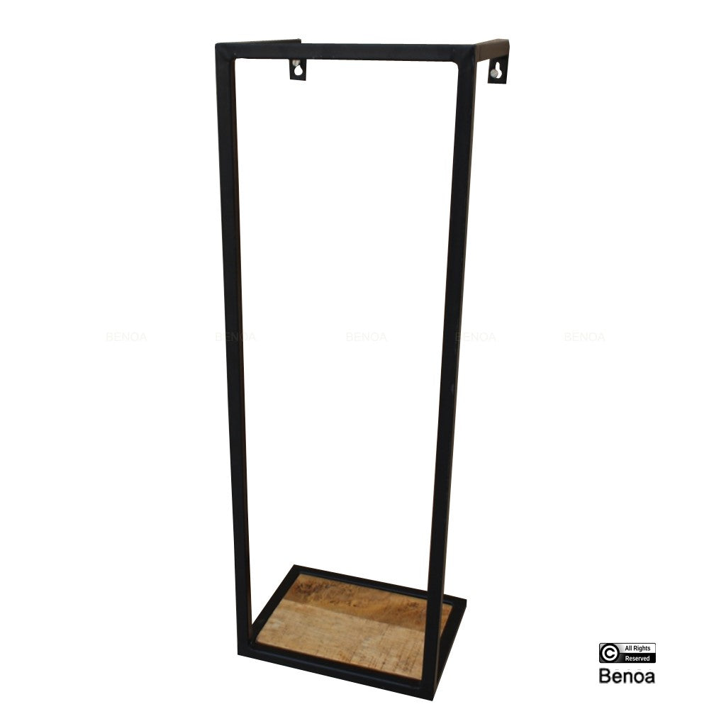 Wandrek Metaal met Mango Houten Plank