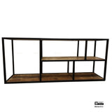 Iron TV Rack with Wooden Shelf 140