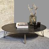 Antique Bronze Oval Coffee Table 139