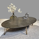 Antique Bronze Oval Coffee Table 139