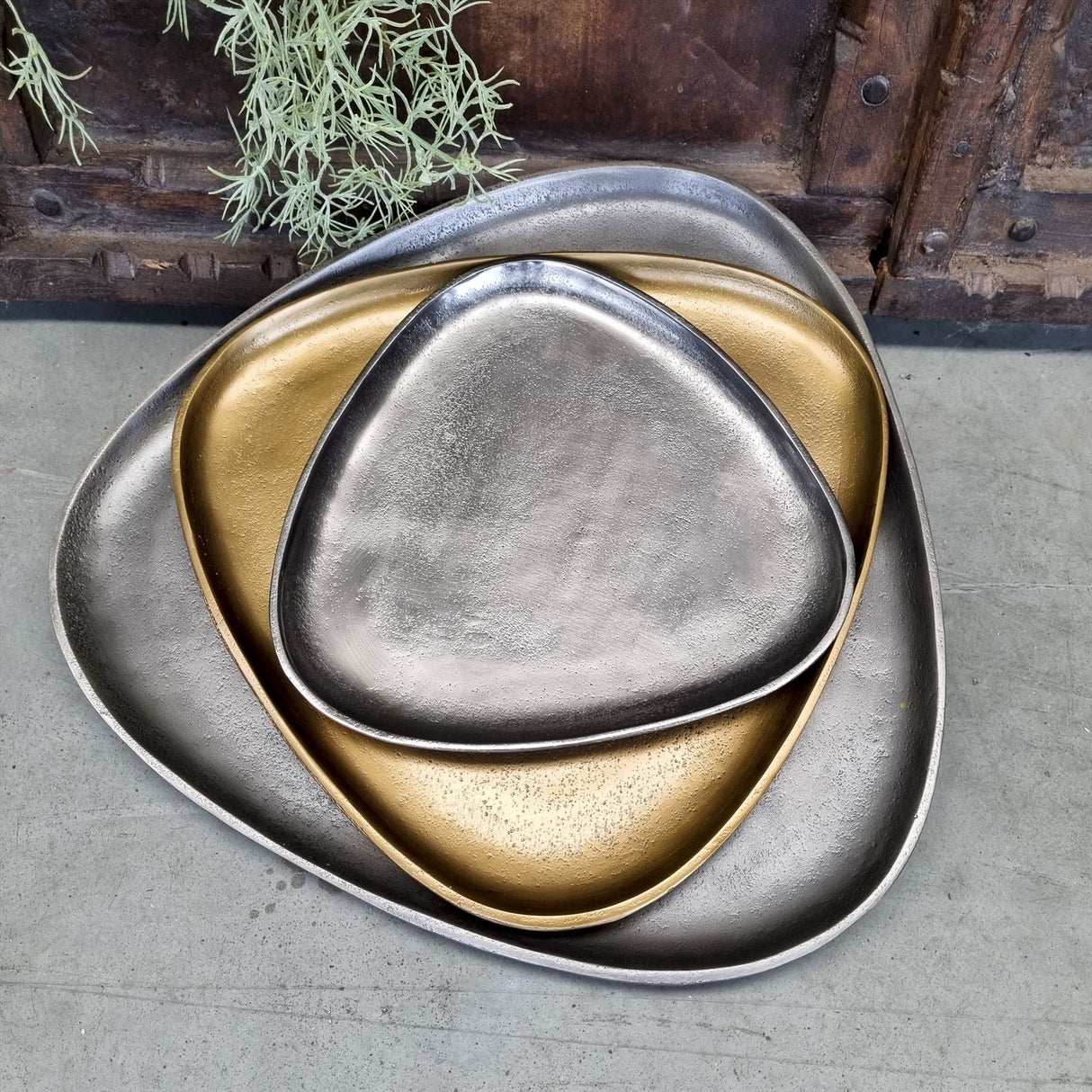 Antique Lead Tray 45