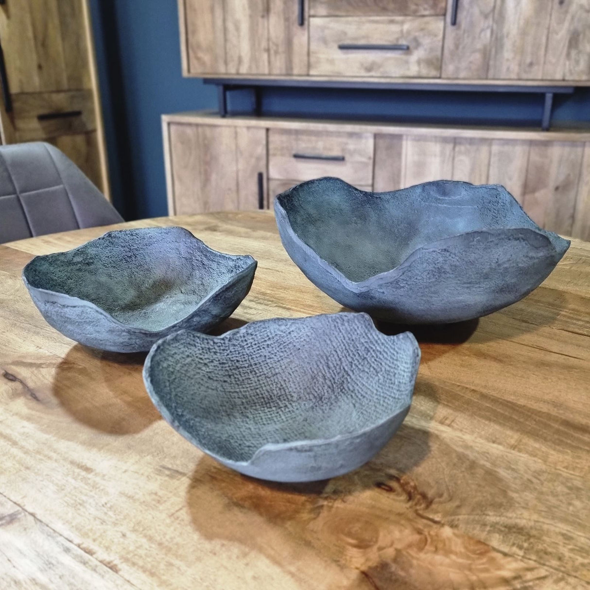 Blue Patina Decorative Bowl