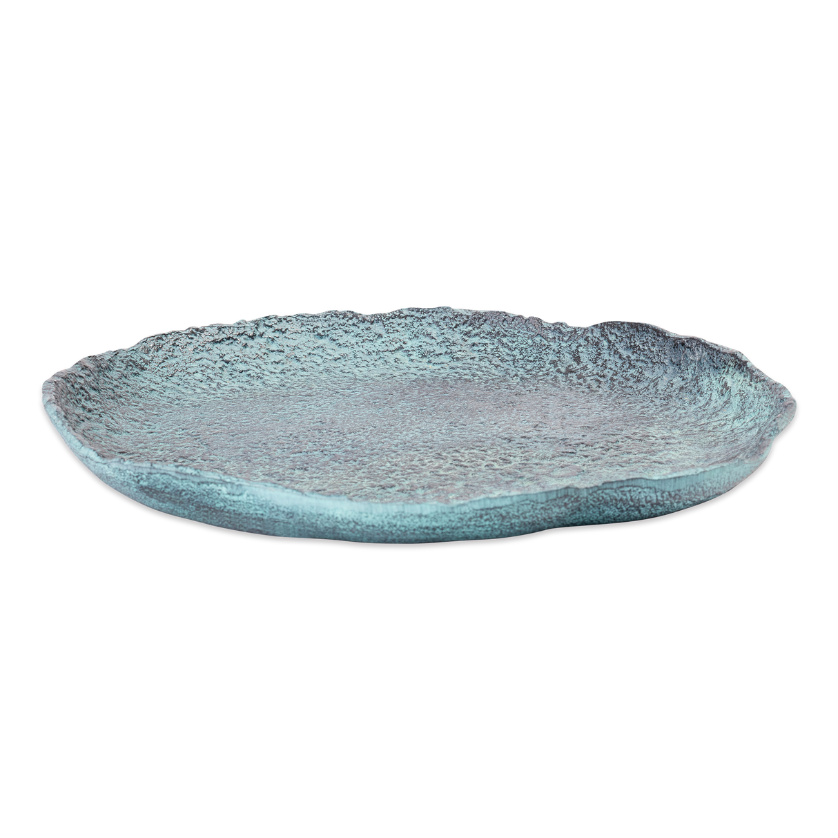 Blue Patina Decorative Plate