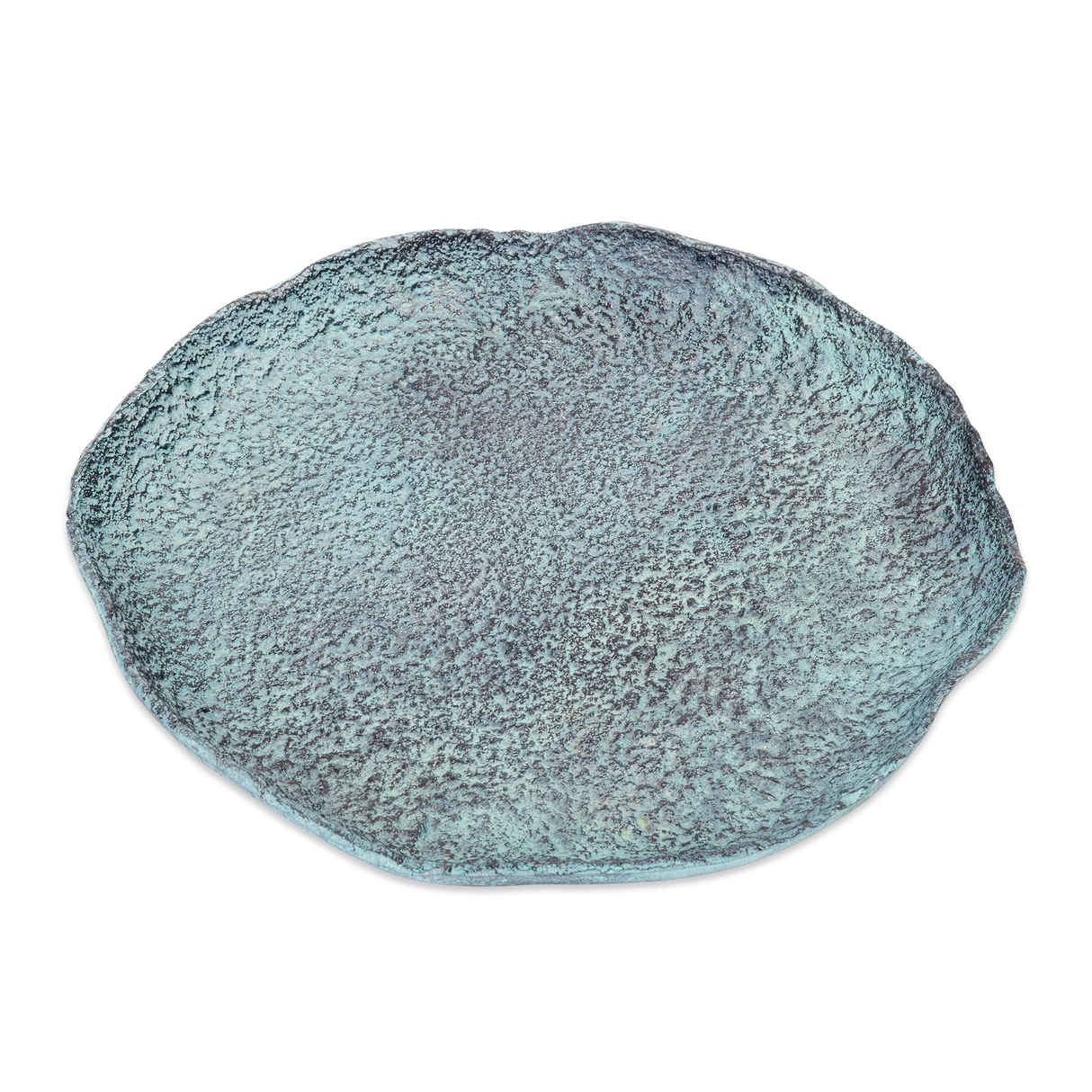 Blue Patina Decorative Plate