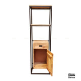 Len 1 Door 1 Drawer Bookshelf 60