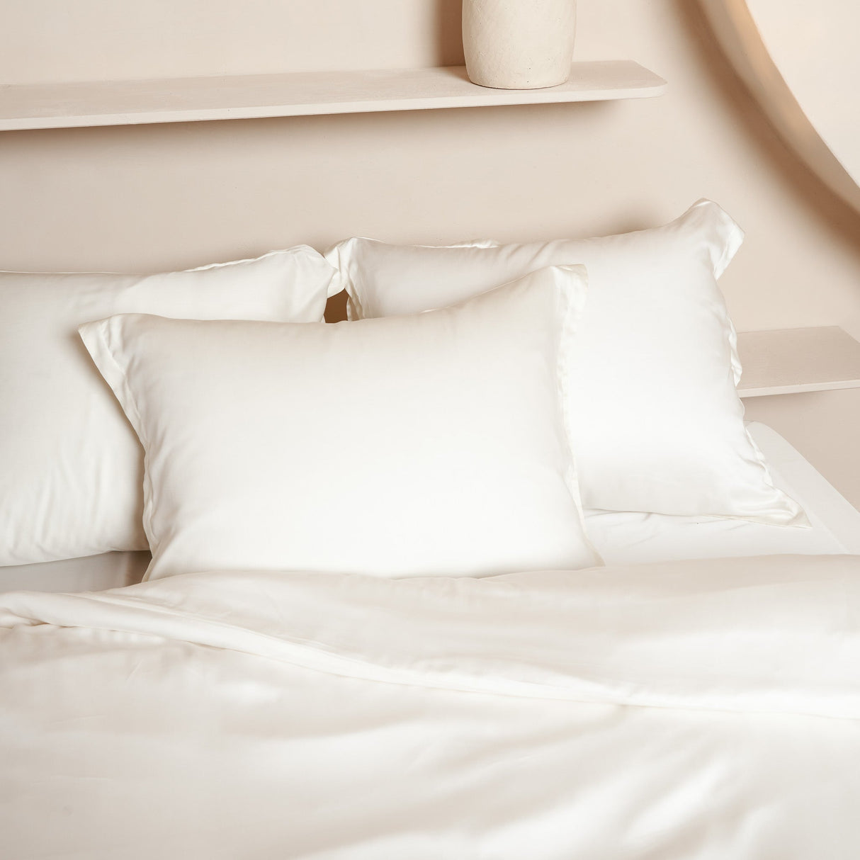 TENCEL™ - Sateen kussensloop Off White