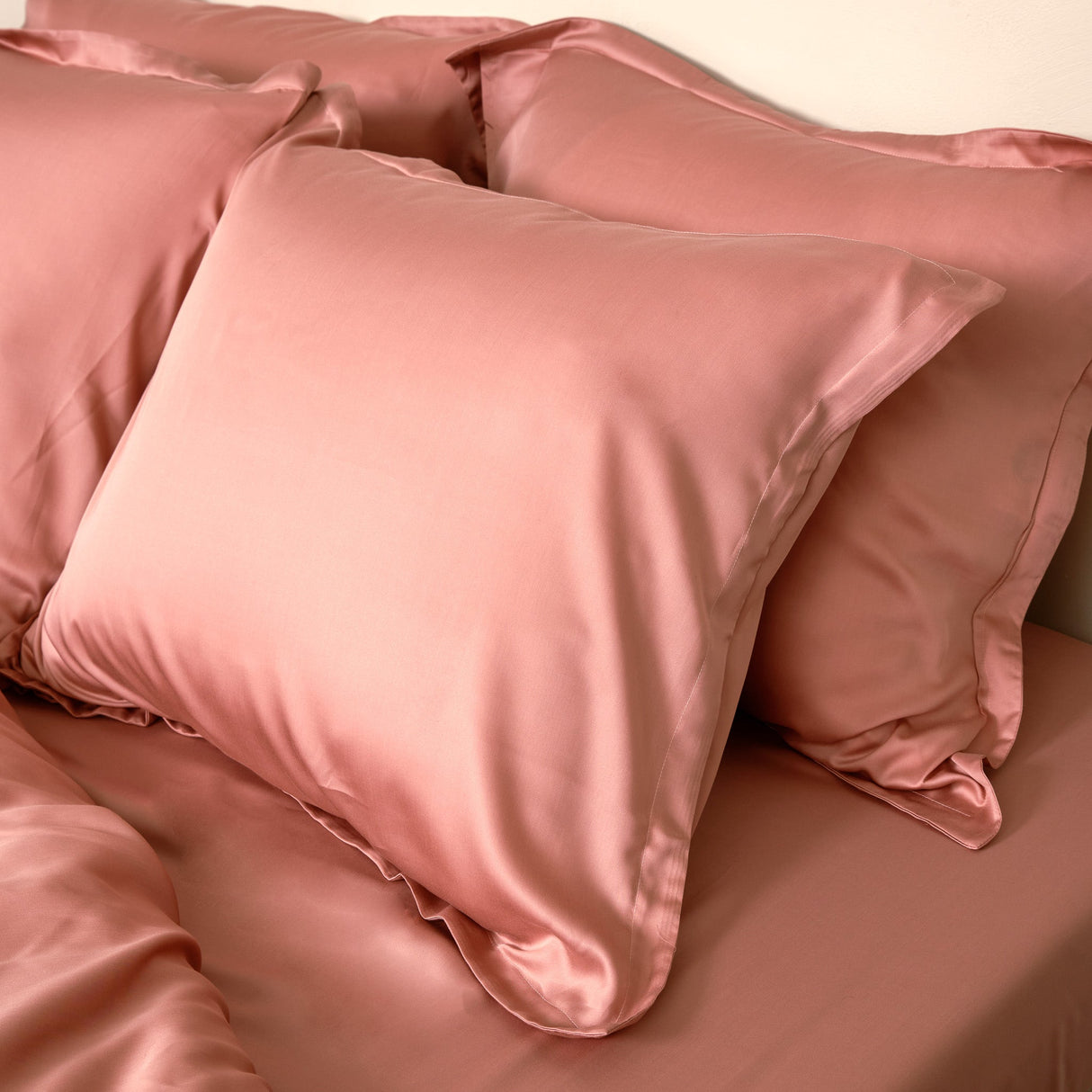 Tencel pillowcase (50x60) terra rose