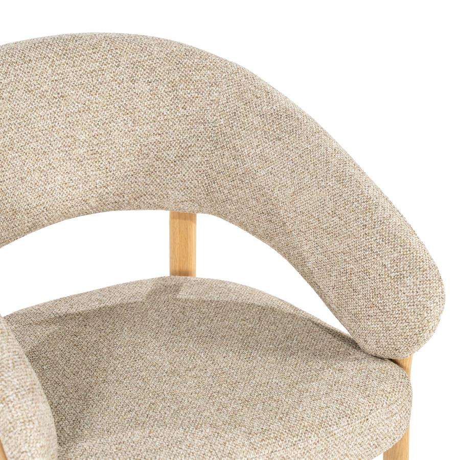 By-Boo Eetkamerstoel Chair Sedia in Brown of Naturel