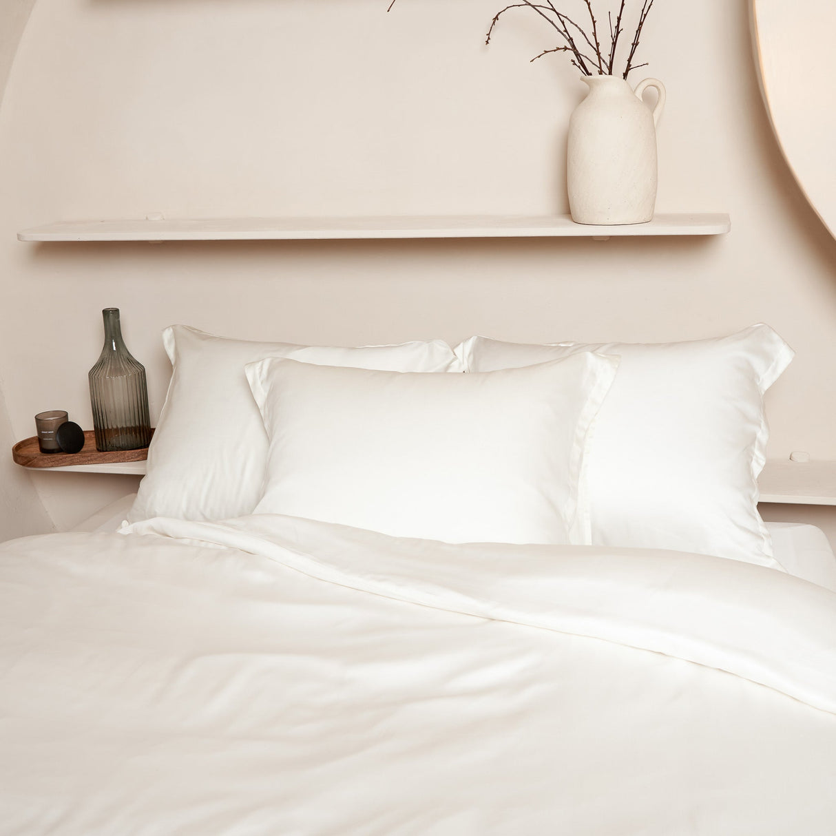 TENCEL™ - Sateen kussensloop Off White