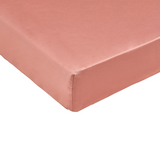 Tencel fitted sheet (180x210) terra rose