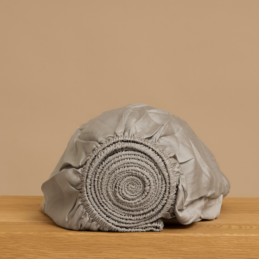 Tencel hoeslaken taupe