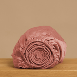 Tencel hoeslaken terra roze