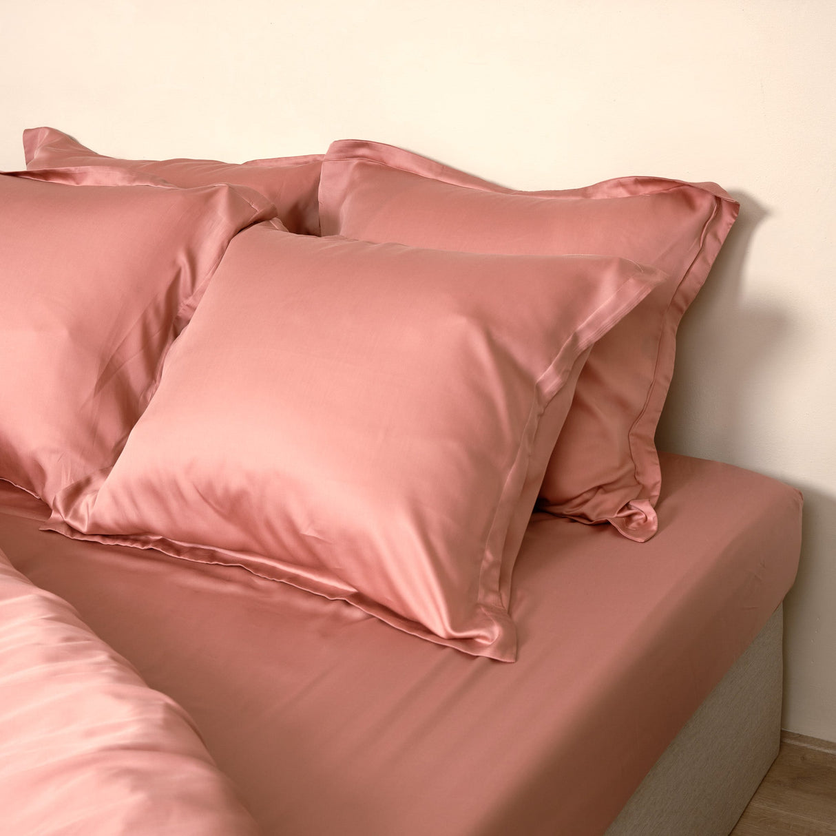 Tencel hoeslaken terra roze