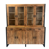 Vitrinekast Boaz XXL | 200 cm | FINISH WARM | 30%