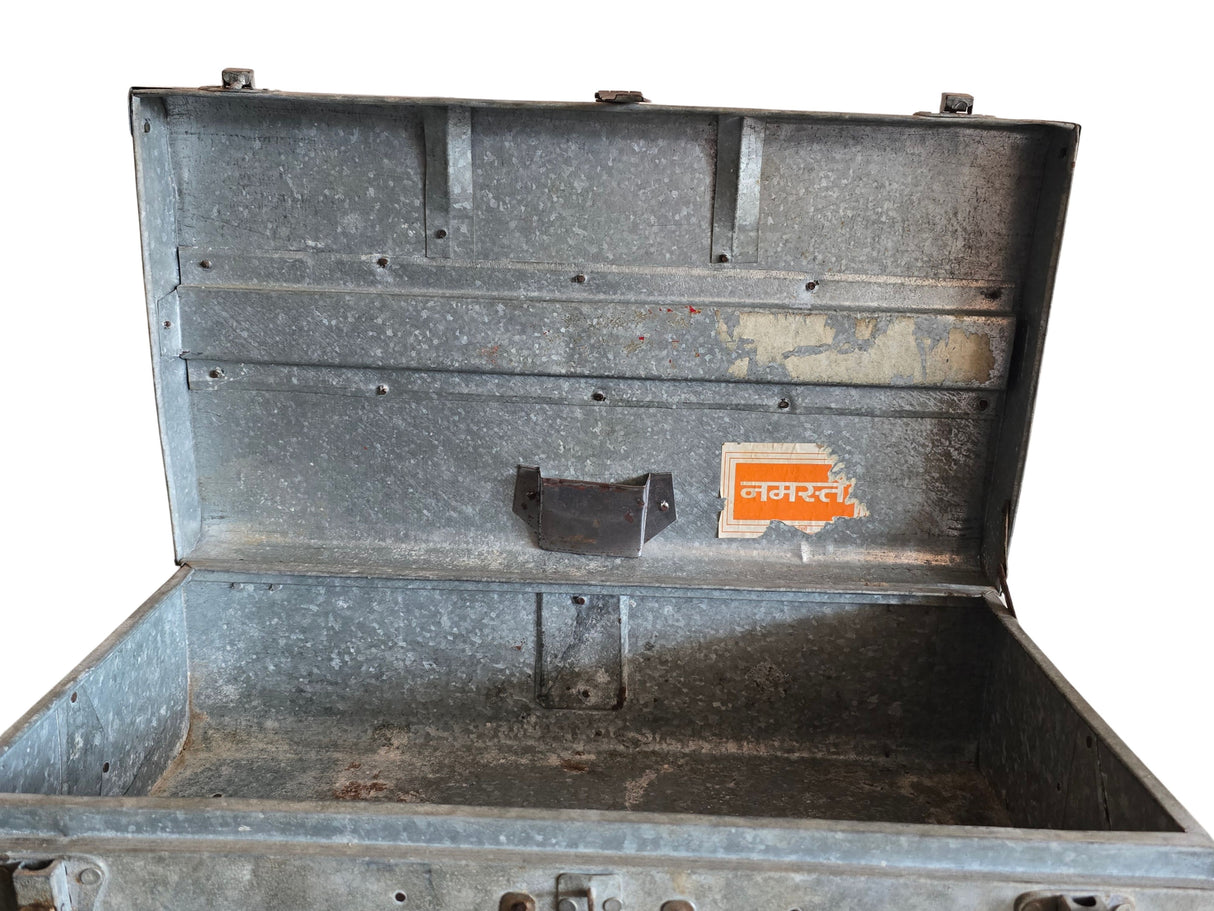 Vintage reiskoffer metaal K-05
