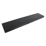 Zwart zwevende wandplank - FSC-gerecycled hout - 80x18x3,8 cm