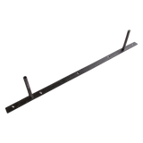 Zwart zwevende wandplank - FSC-gerecycled hout - 80x18x3,8 cm