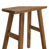 Java carpenter bijzettafel/bankje - Gerecycled hout - 40x17x50 cm
