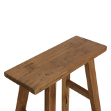 Java carpenter bijzettafel/bankje - Gerecycled hout - 40x17x50 cm