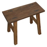 Java carpenter bijzettafel/bankje - Gerecycled hout - 16x35x30 cm
