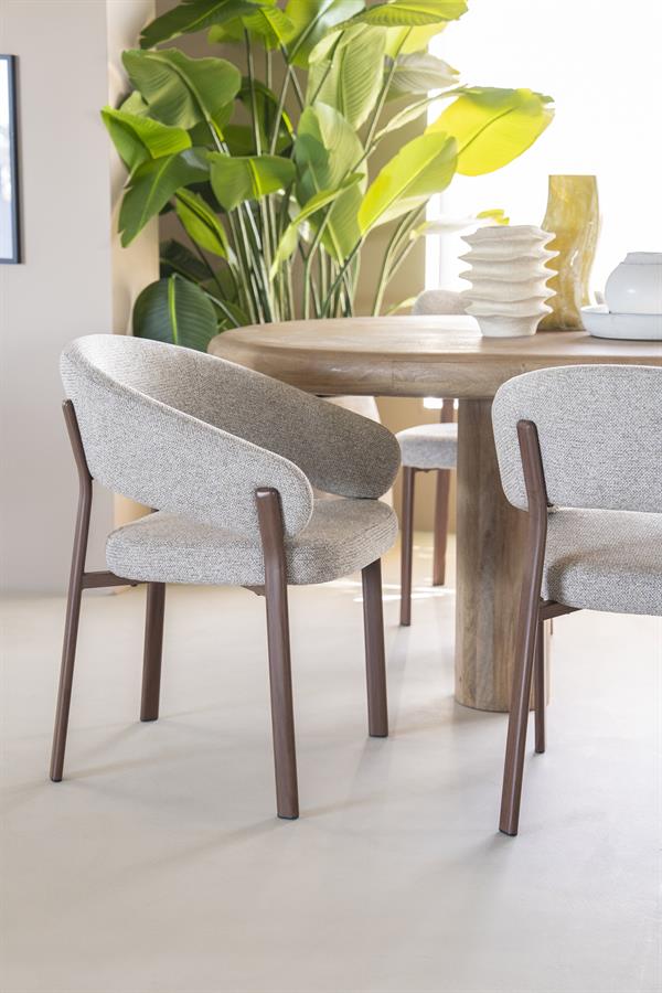By-Boo Eetkamerstoel Chair Sedia in Brown of Naturel