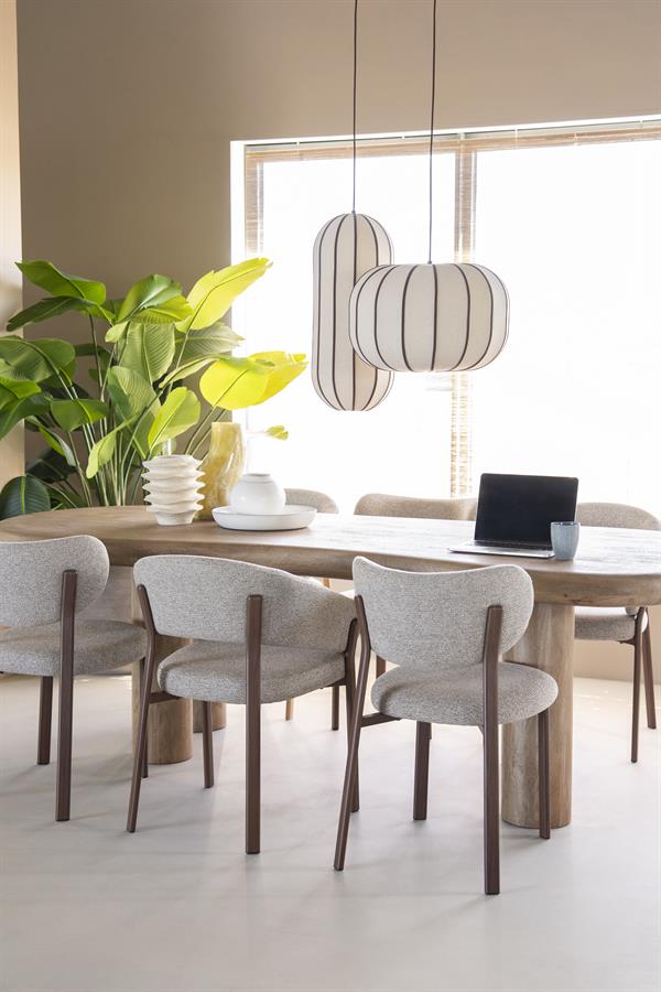 By-Boo Eetkamerstoel Chair Sedia in Brown of Naturel