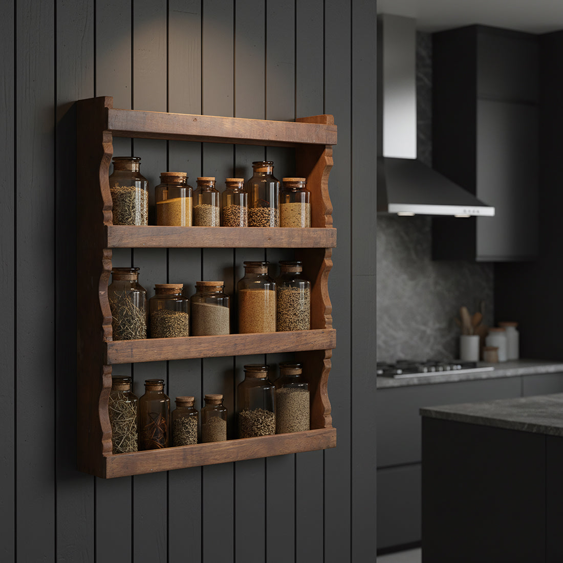 Factory kruidenrek - FSC-gerecycled hout - 48,5x10x58 cm
