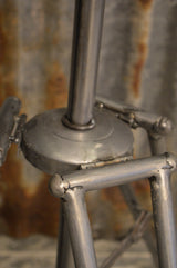 Industriële vloerlamp metaal in hoogte verstelbaar 140cm-200cm