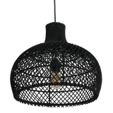 Maze rotan hanglamp zwart - Ø 42x36 cm
