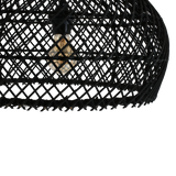 Maze rotan hanglamp zwart - Ø 42x36 cm