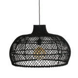 Maze rotan hanglamp zwart - Ø 57x36 cm