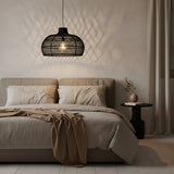 Maze rotan hanglamp zwart - Ø 57x36 cm