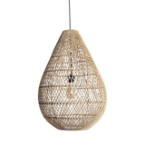 Maze druppel rotan hanglamp naturel -Ø 45x65 cm