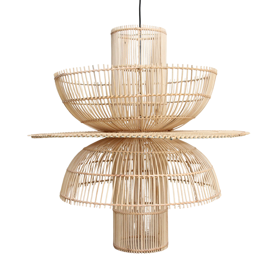 Saturn rotan hanglamp - Ø 65x63 cm