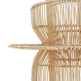 Saturn rotan wandlamp - 33x52x55 cm