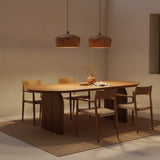 Sirocco teakhouten hanglamp Dome - Ø 30x20 cm