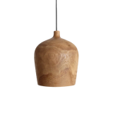 Sirocco teakhouten hanglamp Bottle - Ø 25x28 cm