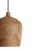 Sirocco teakhouten hanglamp Bottle - Ø 25x28 cm