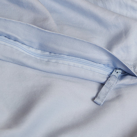 Tencel dekbedovertrek licht blauw