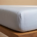 Tencel hoeslaken licht blauw