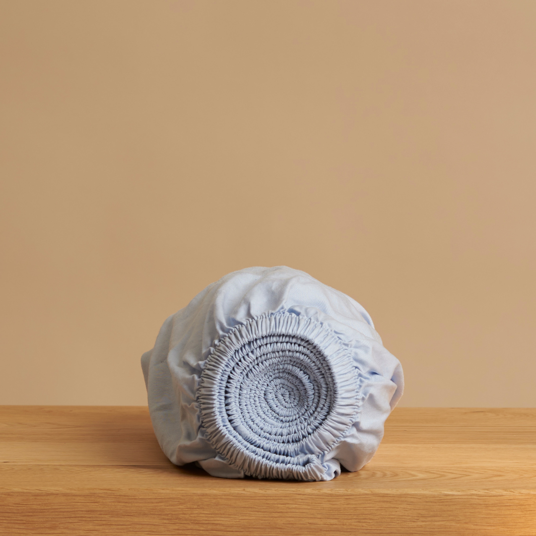 Tencel hoeslaken licht blauw