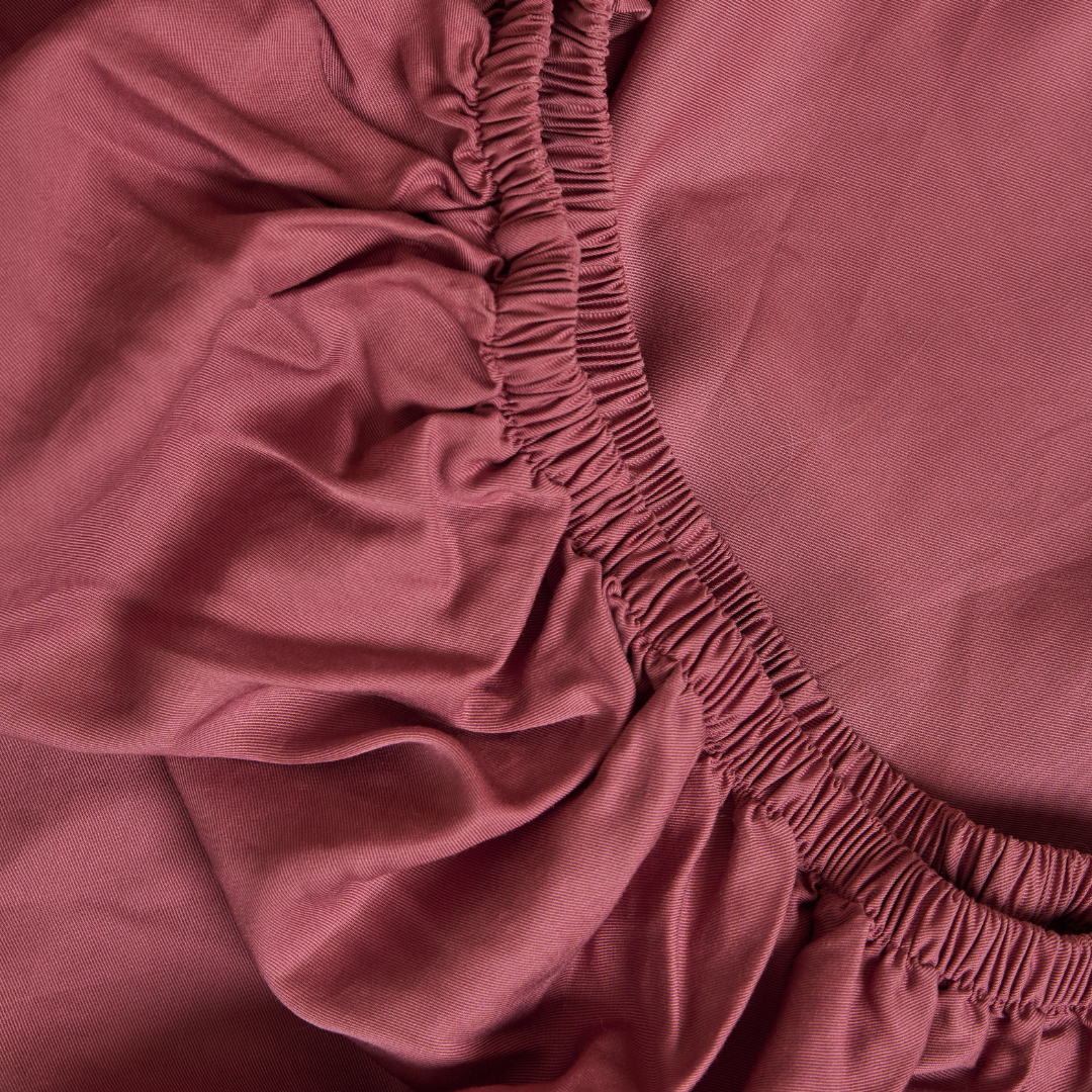 Kids - Hoeslaken TENCEL™ Twill Dusty Rose