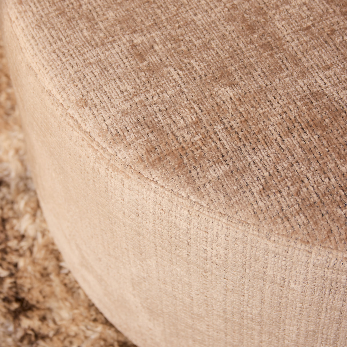 My Sofa Hocker | Rond | 60 cm | Cremona 14 | Taupe