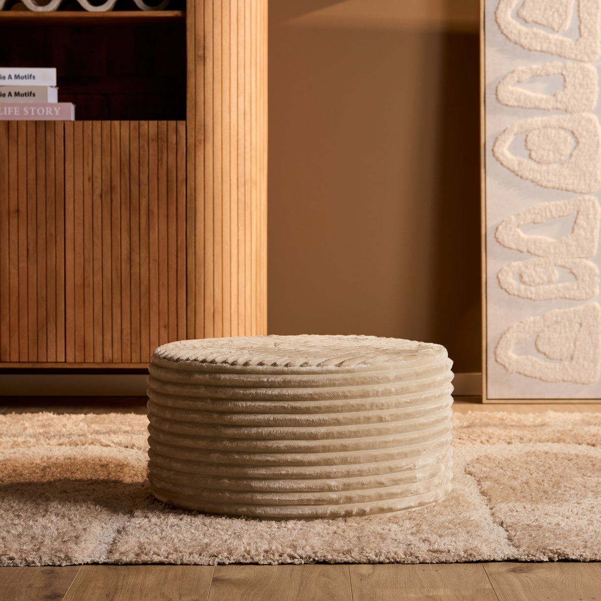 My Sofa Hocker | Rond | 60 cm | Tilia 03 | Beige