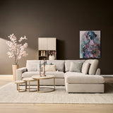 MySofa Jesse | 2,5 zits + Ottomane Rechts | Beige