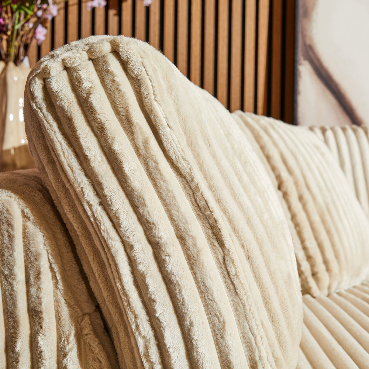 MySofa Teddy | 2,5 zits + Divan Rechts | Beige