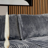 MySofa Teddy | Divan Links + 2,5 zits | Antraciet