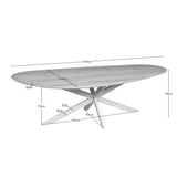 Eiken eettafel Cloud | 240 cm | Naturel | Poot Sand