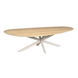 Eiken eettafel Cloud | 280 cm | Naturel | Poot Sand